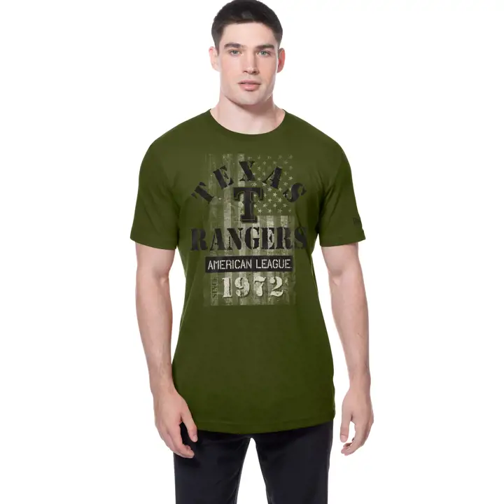 T-shirt OLV pochoir Texas Rangers MLB AFD 25
