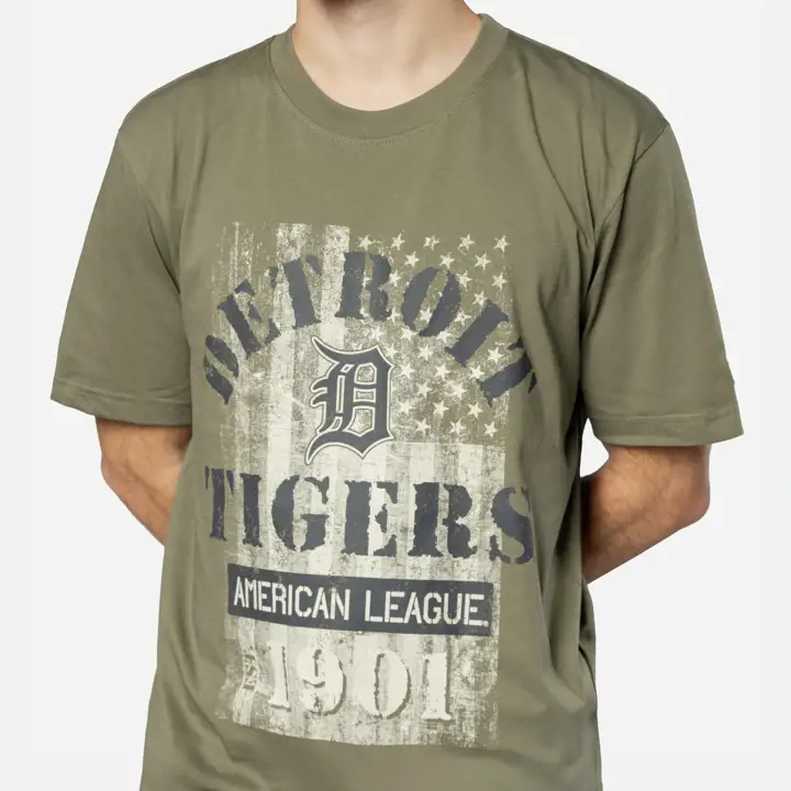 T-shirt pochoir Detroit Tigers MLB AFD 25 OLV