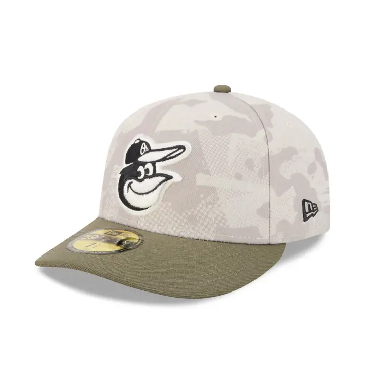 Baltimore Orioles 2025 MLB Forces armées 59FIFTY GRN