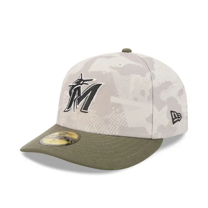 Miami Marlins 2025 MLB Forces Armées 59FIFTY GRN