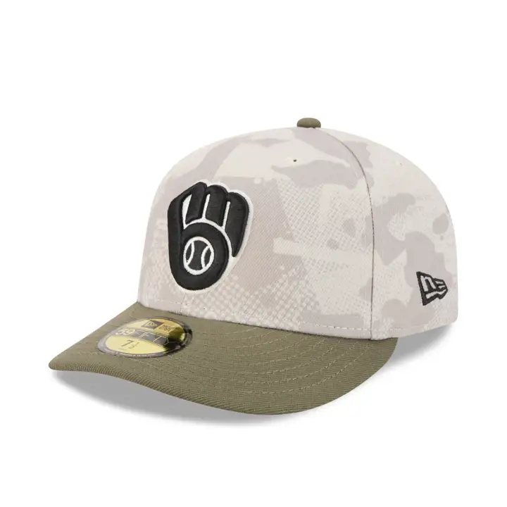 Milwaukee Brewers 2025 MLB Forces Armées 59FIFTY GRN