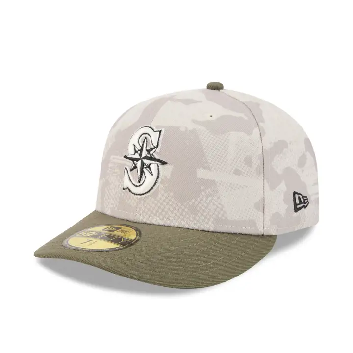 Seattle Mariners 2025 MLB Forces armées 59FIFTY GRN