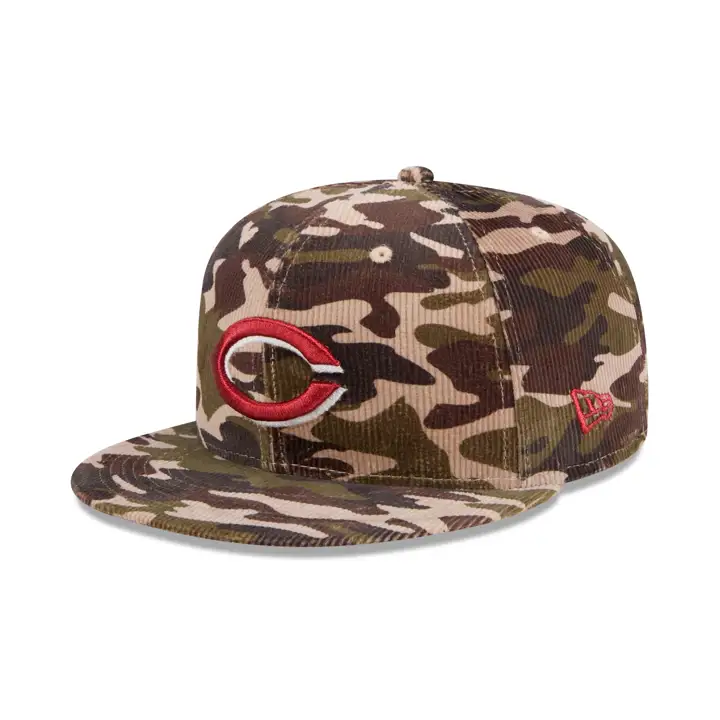 CINCINNATI REDS MLB CAMO CORD 59FIFTY woodland
