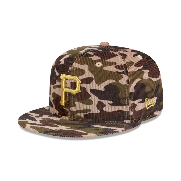 PITTSBURGH PIRATES MLB CAMO CORD 59FIFTY woodland