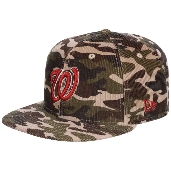 WASHINGTON NATIONALS MLB CASQUETTE CAMOUFLAGE CORD 59FIFTY woodland