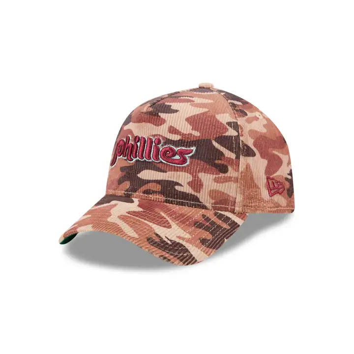 CASQUETTE PHILADELPHIA PHILLIES MLB CAMO CORD AF9FORTY Camouflage sable