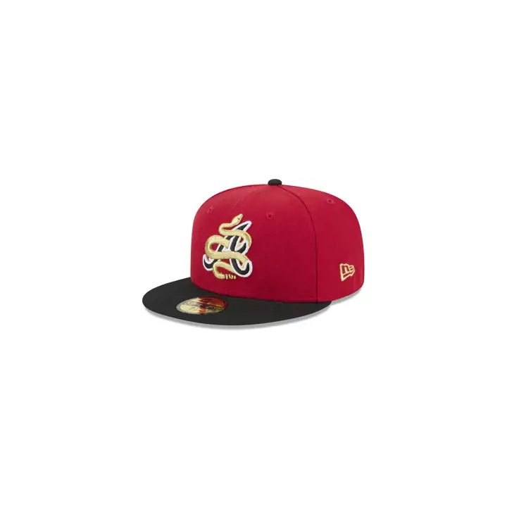 CASQUETTE ATLANTA BRAVES MLB SNAKE 59FIFTY rouge/noir