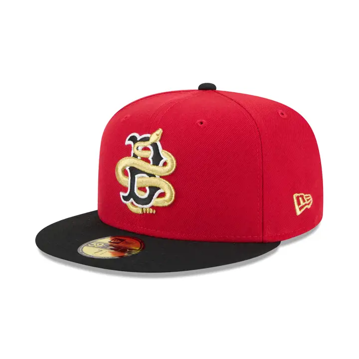 CASQUETTE 59FIFTY MLB SNAKE BOSTON RED SOX rouge/noir