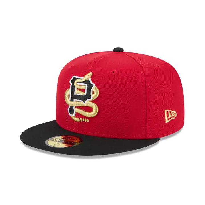 PITTSBURGH PIRATES MLB SNAKE 59FIFTY rouge/ noir