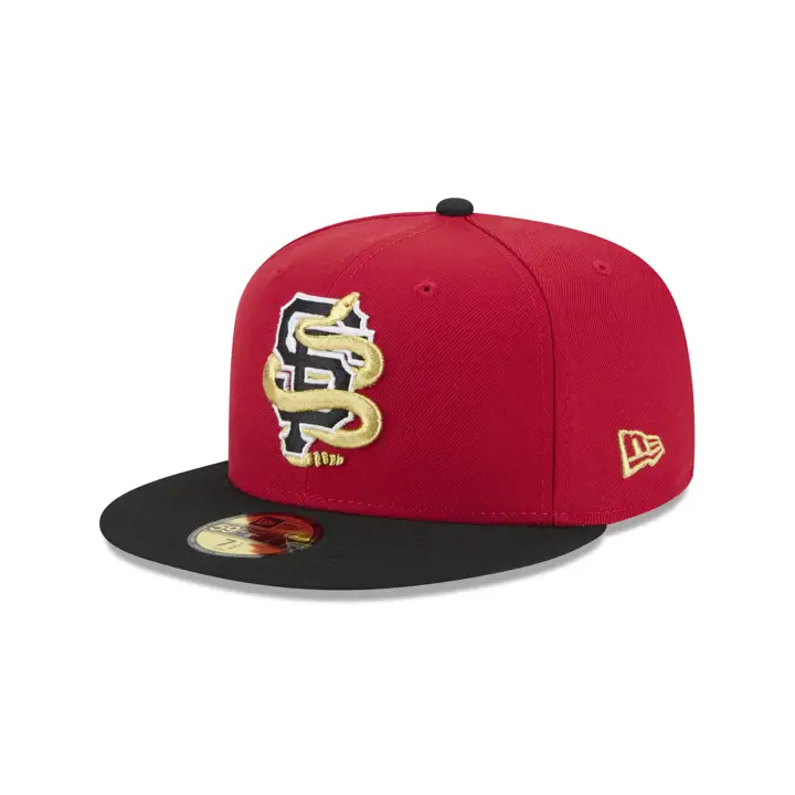 CASQUETTE SAN FRANCISCO GIANTS MLB SNAKE 59FIFTY rouge/noir