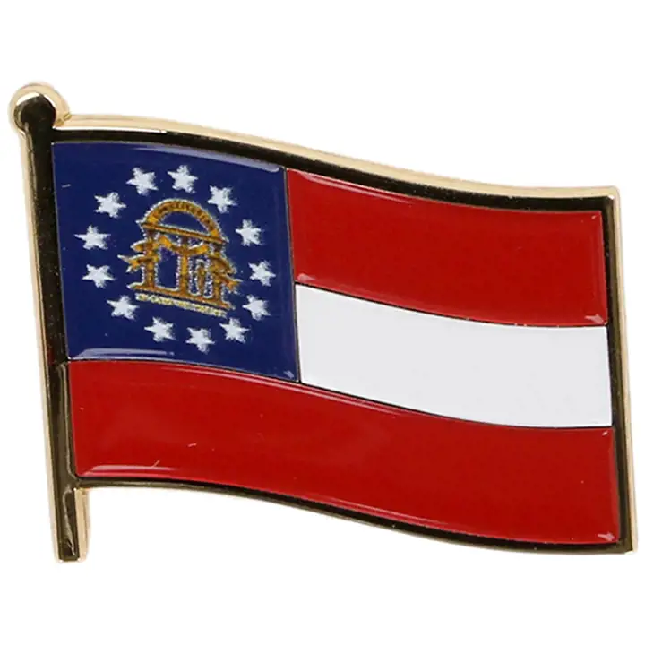 Drapeau de l'État de marque privée - Épingle GA