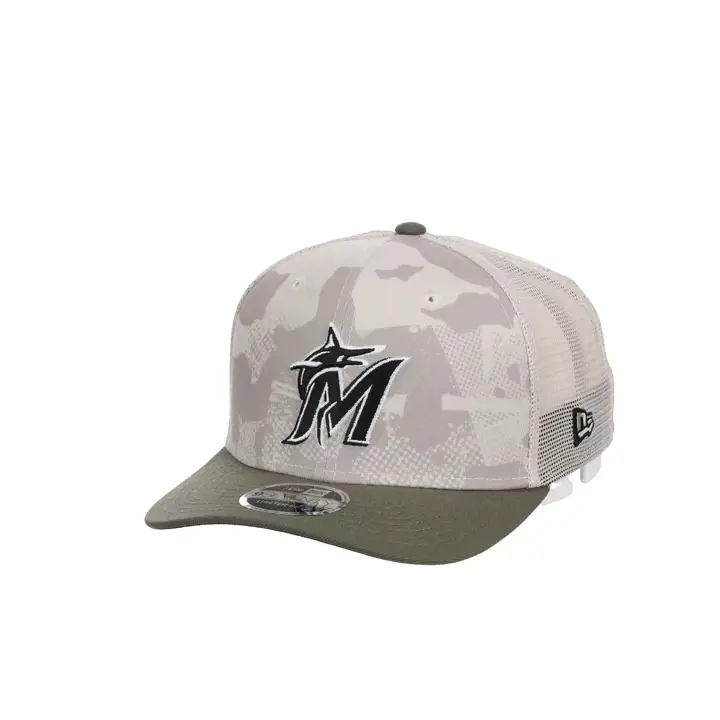 Miami Marlins MLB 2025 JOURNÉE DES FORCES ARMÉES 9SEVENTY SS STONE/OL