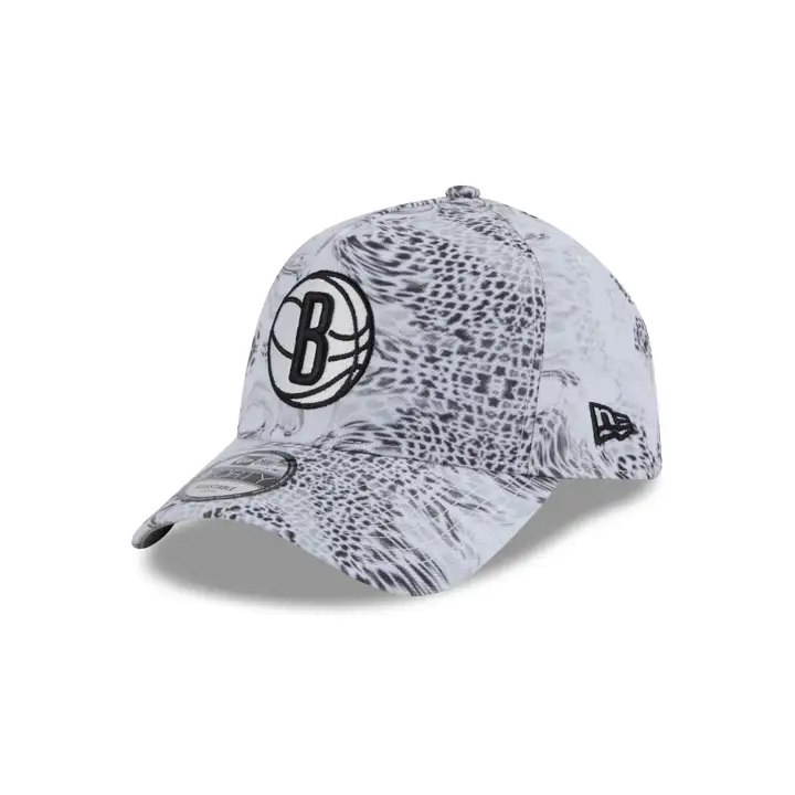 Brooklyn Nets NBA White Snake 9FORTY A-FRAME Bnc/ bnc/ gri