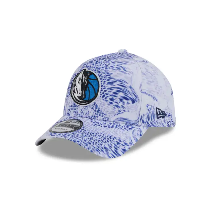 Dallas Mavericks NBA White Snake 9FORTY A-FRAME Blanc/ blanc/ vert
