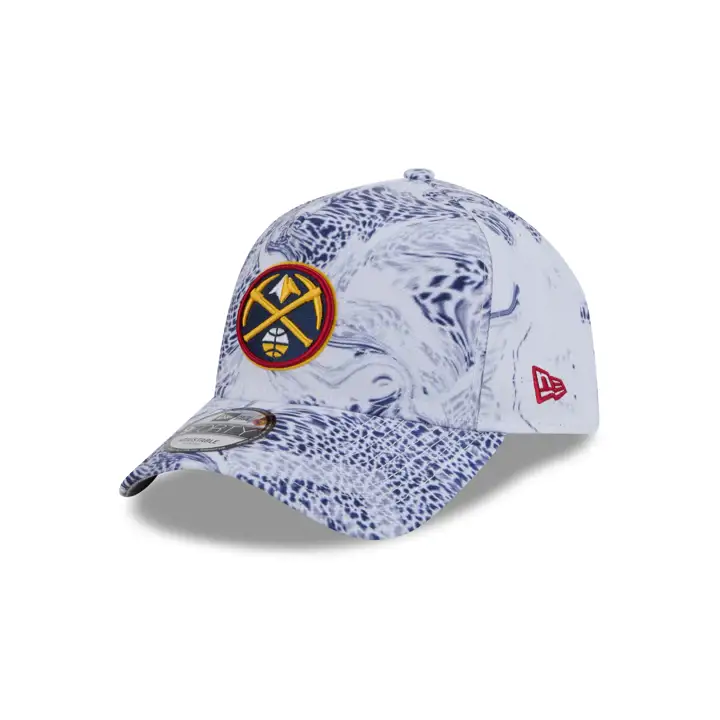 Denver Nuggets NBA White Snake 9FORTY A-FRAME Blanc/blanc/gris