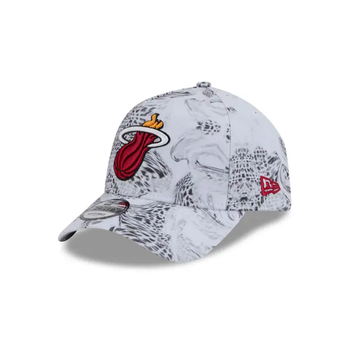 Miami Heat NBA White Snake 9FORTY A-FRAME BLA/ BLA/ GRI