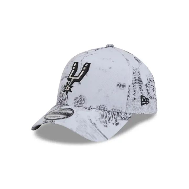 San Antonio Spurs NBA White Snake 9FORTY A-FRAME Blanc/blanc/g