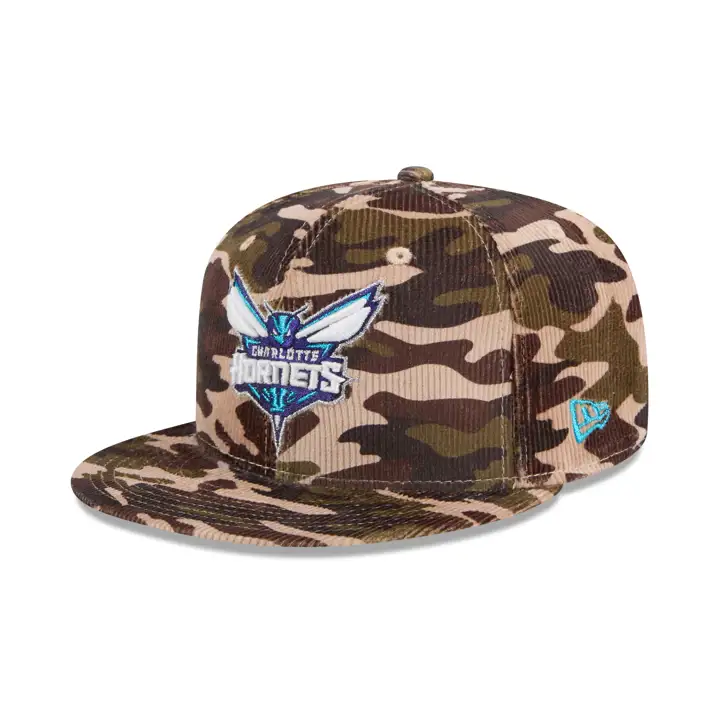 Charlotte Hornets NBA Camo Cord 59FIFTY Camo/ camo/ gry