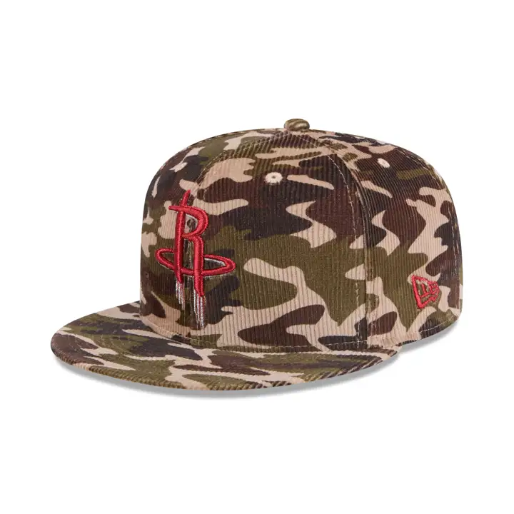 Houston Rockets NBA Casquette 59FIFTY en Coton Cordon Camo/ camo/ gris