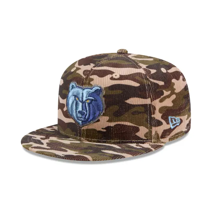 Memphis Grizzlies NBA Casquette Camouflage Cord 59FIFTY Camo/ camo/ gry