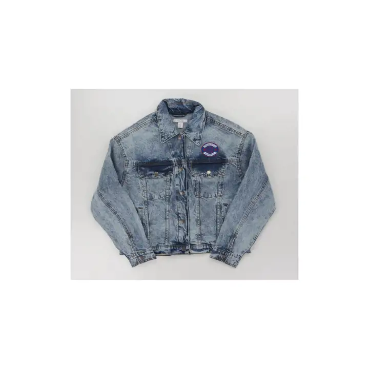 Blouson en jean bleu Chicago Cubs pour homme