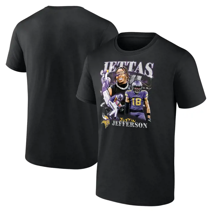 Minnesota Vikings NFL Modern Hype Tee 24 Justin Jefferson BL