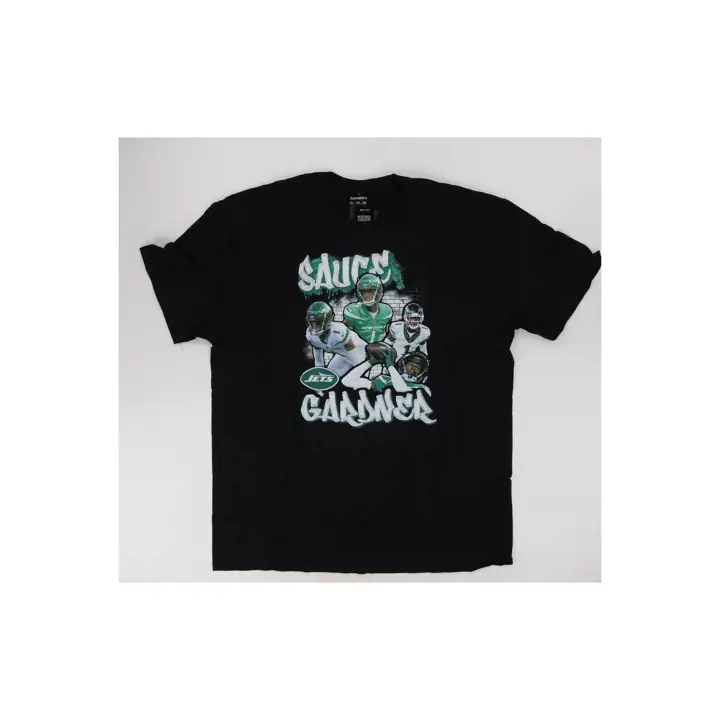 T-shirt Moderne Hype NFL New York Jets 24 Sauce Gardner NOIR