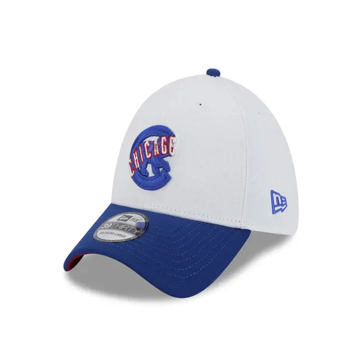 Chicago Cubs MLB NEW ERA COMBO LOGO 39THIRTY BLA/ rbl