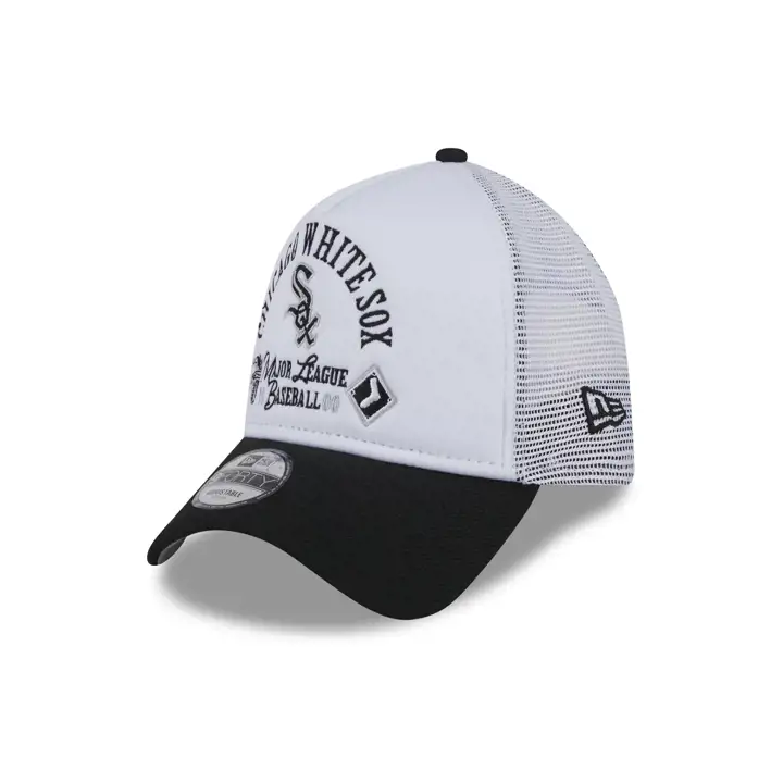 Chicago White Sox MLB NEW ERA ARCH FOAM 9FORTY AF Blanc/noir