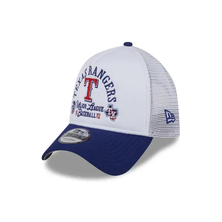 Casquette MLB NEW ERA ARCH FOAM 9FORTY AF Texas Rangers Blanc/Bleu