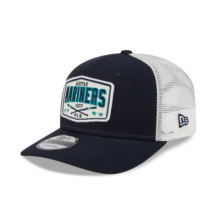 CASQUETTE TRUCKER NEW ERA 9SEVENTY PATCH BAT MLB DES SEATTLE MARINERS Marine