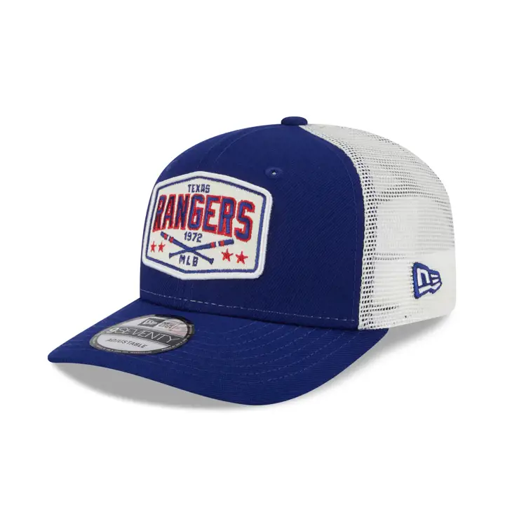 TEXAS RANGERS MLB NEW ERA BAT PATCH 9SEVENTY TRUCKER Bleu