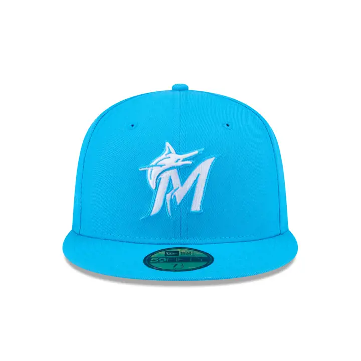 Miami Marlins MLB Re-Dub Blue Fan 59FIFTY BLU FAN/BLU FAN/GR