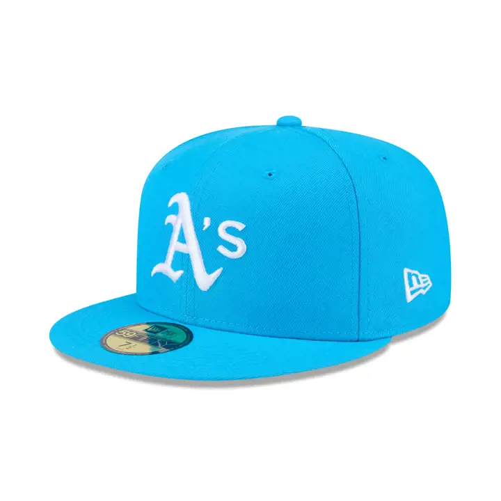 Oakland Athletics MLB Re-Dub Blue Fan 59FIFTY BLU FAN/BLU FA