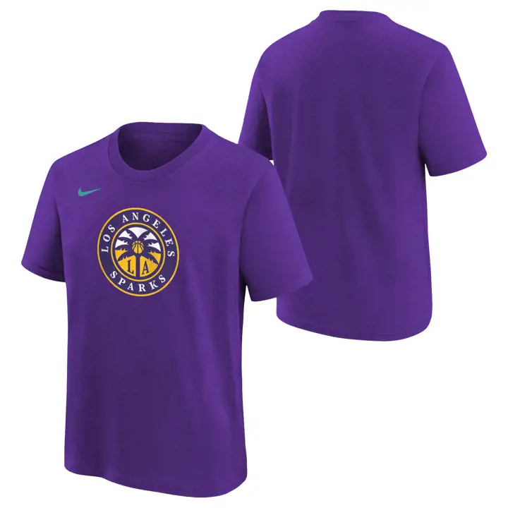 T-shirt essentiel à logo pour jeune Los Angeles Sparks WNBA VIOLET