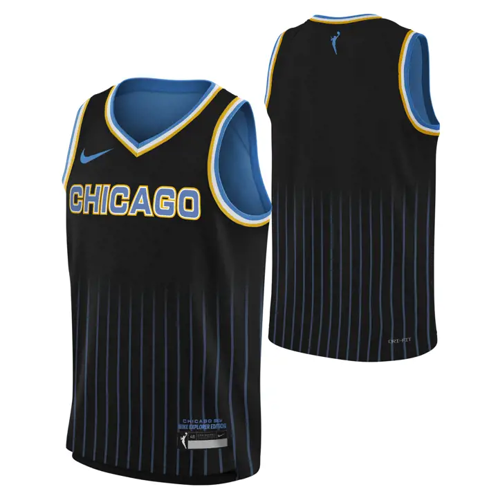 Maillot jeunesse Chicago Sky WNBA Explorer Swingman Vierge Noir