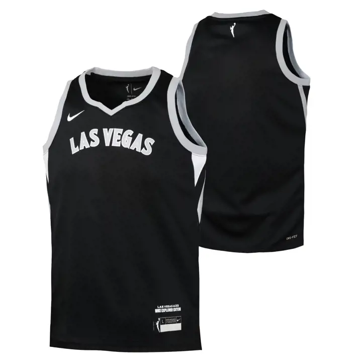 Maillot Swingman Youth Explorer vierge des LAS VEGAS ACES WNBA BLK