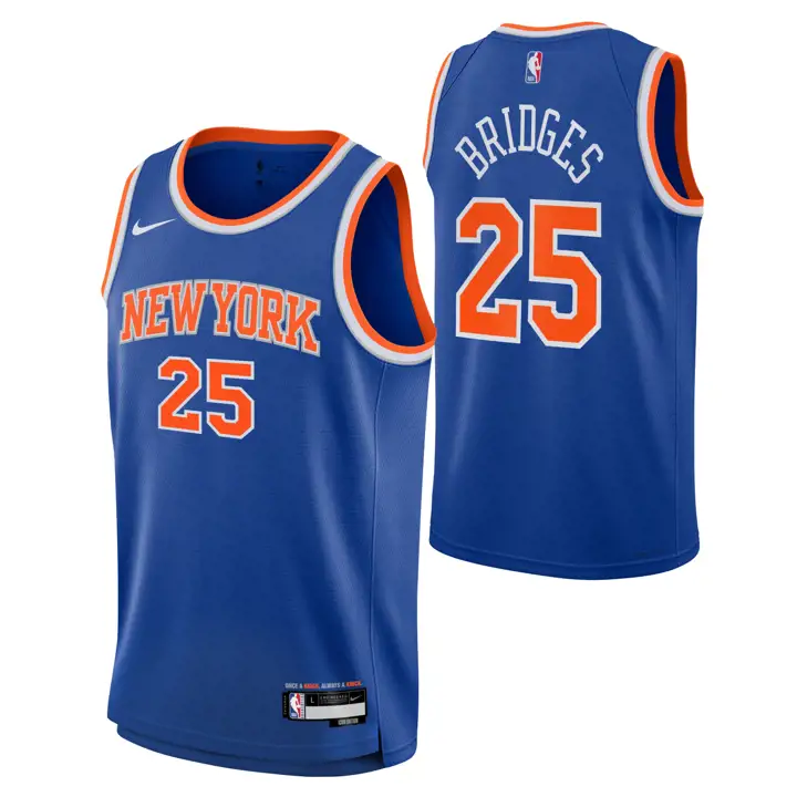 Maillot Swingman Mikal Bridges Icon NBA Jeune New York Knicks
