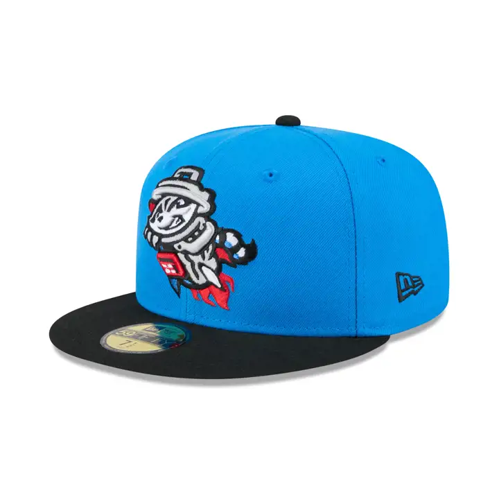 Rocket City Trash Pandas MiLB25 AC 5950 Bleu/Noir HM