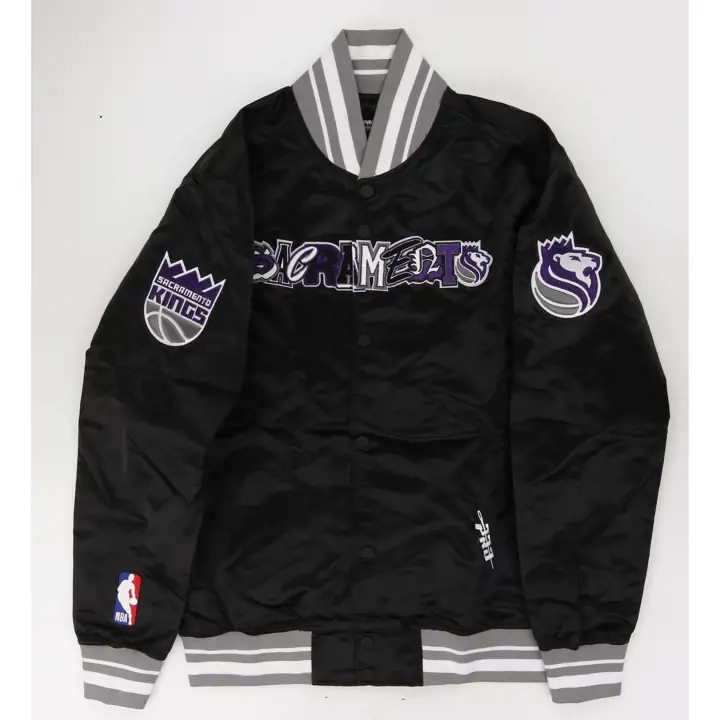 Blouson satiné Sacramento Kings NBA Ransom Noir