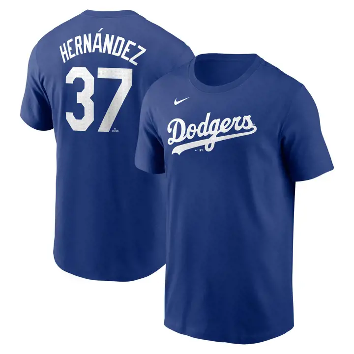 T-shirt Nike Fuse N&N joueur MLB Dodgers Teoscar Hernandez Rbl