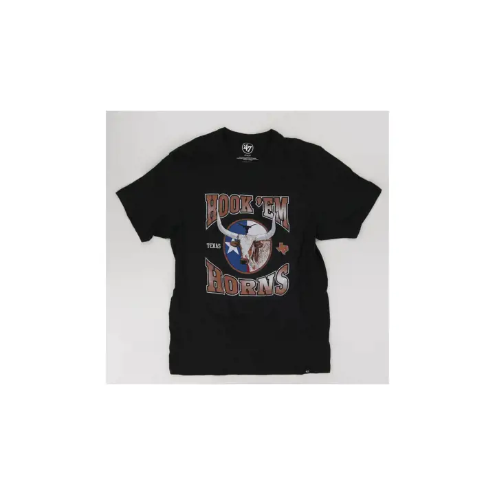 T-shirt Franklin noir Texas Longhorns NCAA Trophy Bull