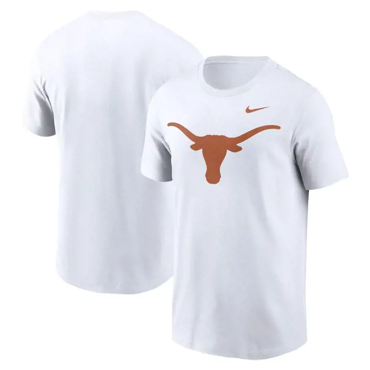 T-shirt NCAA Texas Longhorns Coton Logo BLANC