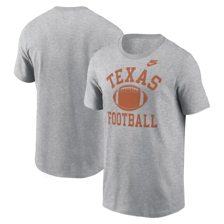 T-shirt de football NCAA Texas Longhorns Legacy GRIS
