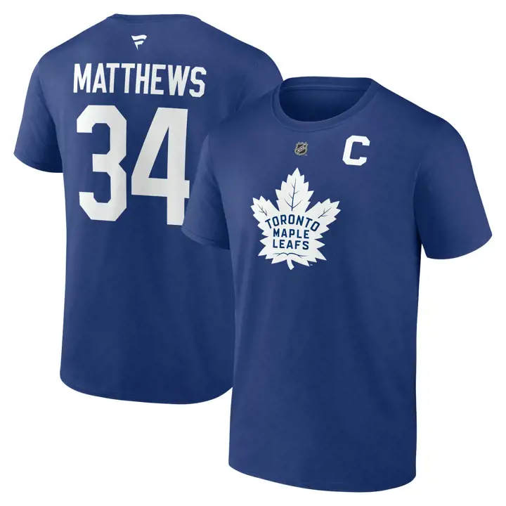 T-shirt authentique Stack N&N bleu des Maple Leafs de Toronto de la LNH