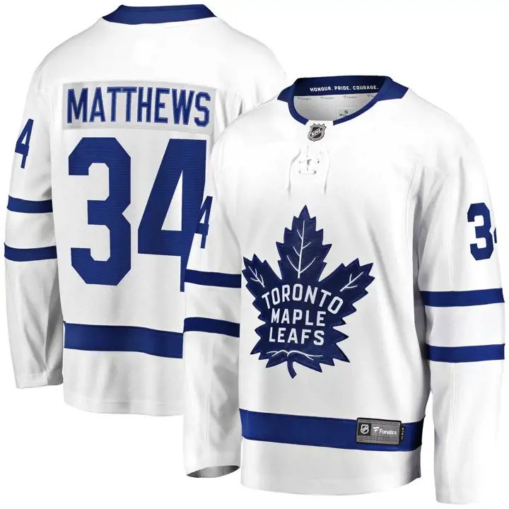 Maillot de joueur Toronto Maple Leafs NHL Breakaway blc