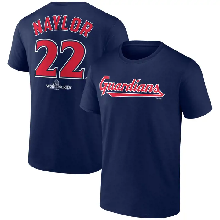 T-shirt Josh Naylor marine « Guardians MLB WS Participant N&N » 24