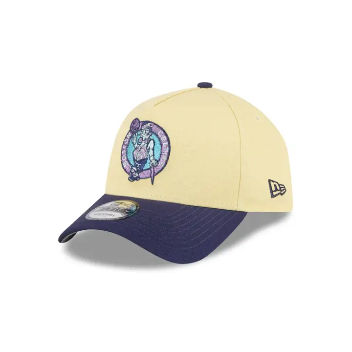 Casquette Boston Celtics NBA Color Pack 9FORTY A-Frame Jaune/Bleu Marine/Gris