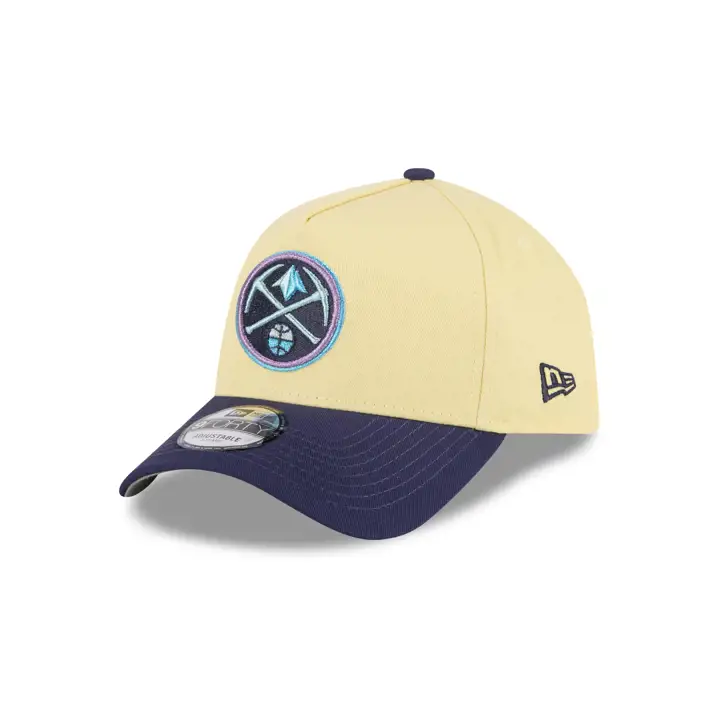 Casquette Denver Nuggets NBA Color Pack 9FORTY A-Frame Jaune/Marine/Gris
