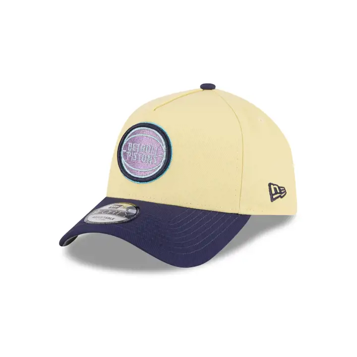 Casquette 9FORTY A-Frame NBA Color Pack Detroit Pistons Jaune/Marine/Gris